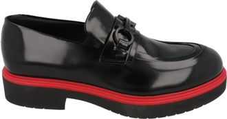 Ferragamo Fiorello Gancini Patent Loafers