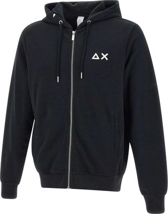Sun 68 Sudadera con cremallera Track Zip Basic Fleece - Sweatshirts & Hoodies - Hombre - Negro - L