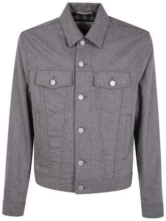 Jacob Cohen Mens Trucker Rw Jacket - Grey Elastane - Size EU 50 (Mens)