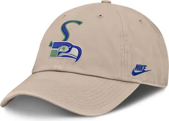 Nike Seattle Seahawks Rewind Club Nike Mens NFL Adjustable Hat in Brown | NF0205YV78-RCU