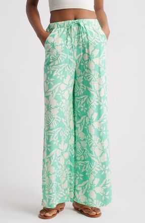 Rip Curl Sun to Sea Wide Leg Pants in Green at Nordstrom, Size X-Small