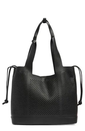 Steve Madden Baxis Perforated Tote Bag in Black at Nordstrom Rack