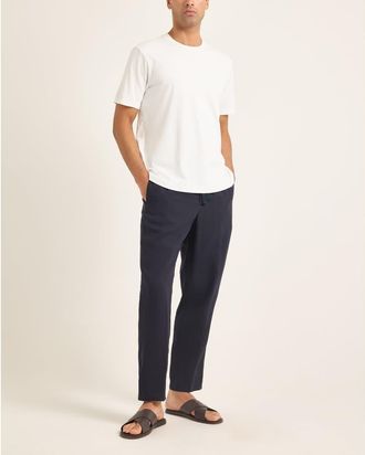 Orlebar Brown Ob Standard Easy Fit Interlock Cotton Jersey T-Shirt in White at Nordstrom, Size X-Small