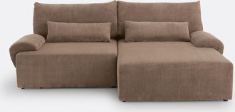 La Redoute Interieurs Hoekbank met koffer, ribfluweel, MAONA