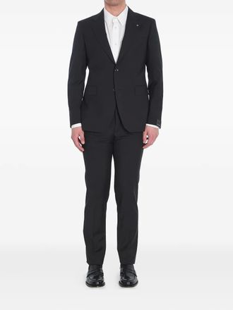 Tagliatore wool two-piece suit - men - Cotton/Cupro/Virgin Wool - 54 - Black