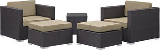 ModWay Convene 5-Piece Outdoor Patio Sectional Set