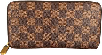 Louis Vuitton Brown Damier Canvas Long Wallet (Bi-Fold) (Pre-Owned)