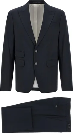 Dsquared2 Blue Wool Mens Suit