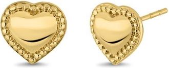 Bony Levy 14K Gold Mykonos Heart Stud Earrings in 14K Yellow Gold at Nordstrom