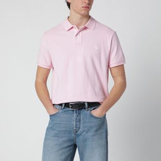 Polo Ralph Lauren Pink Custom Slim-Fit cotton polo shirt