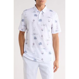 Travis Mathew Island Paradise Knit Polo in White at Nordstrom Rack, Size Xxx-Large