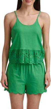 Splendid Cami & Boxer Short Pajamas in Green Briar at Nordstrom, Size X-Large