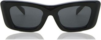 Prada PR 13ZSF Asian Fit 1AB5S0 Womens Sunglasses Black Size 52