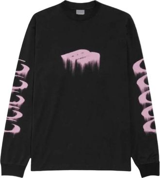 Balenciaga Long Sleeve Tops, male, Black, Size: XS Wet Brush Long Sleeve T-Shirt