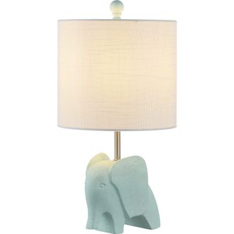 Jonathan Y Designs Koda Eclectic Southwestern Resin/Iron Elephant LED Kids Table Lamp in Turquoise at Nordstrom