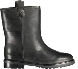 Ralph Lauren Evelynn Boot - Dames - Enkellaarsjes - Zwart - 38 EU - Leer - Schoenen
