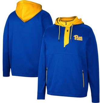 Colosseum Mens Colosseum Royal Pitt Panthers Luge 3.0 Quarter-Zip Hoodie at Nordstrom, Size Medium