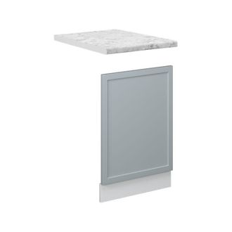 Vicco Panel Frontal Fame-line, Azul Claro-gris, 45 Cm, Et M&aacute;rmol Vicco