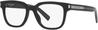 Saint Laurent 52mm Rectangle optical glasses in Black at Nordstrom