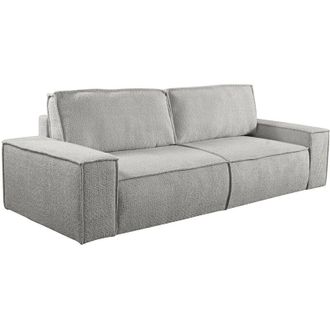 Vente-Unique Vente-unique - Divano letto 3 posti in Tessuto a bouclette Grigio - amelia di pascal morabito