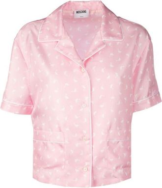 Moschino Pink Regular Printed Shirt