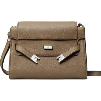 Tory Burch Lee Radziwill Leather Shoulder Bag in Wild Mushroom at Nordstrom