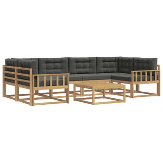 vidaXL Conjunto De Sof&aacute;s De Exterior 5 Pcs Blanco Y Antracita Vidaxl