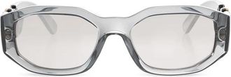 Versace Medusa Biggie Zonnebril - Heren - Zonnebrillen - Grijs - 53 MM - Nylon - Accessoires