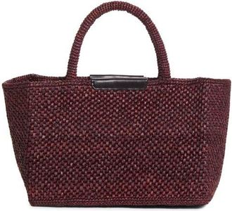 Proenza Schouler Chelsea Woven Raffia East/West Tote in Plum at Nordstrom