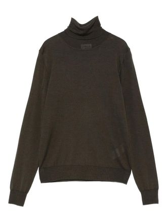 P.A.R.O.S.H. turtleneck long-sleeve jumper - women - Silk/Wool/Cashmere - S - Green