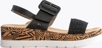 Rieker V3950-00 Womens Sandals Black - Size UK 6.5