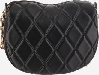 Burberry Womens Quilted Leather Rocking Horse Bag Black Lamb Shoulder
