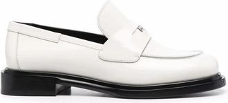 Ferragamo Ladies White Loafers, US Size 11.5