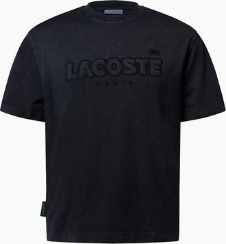 Lacoste Mens Loose-Fit T-Shirt - Black - Size: 36