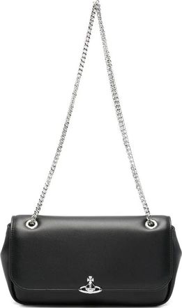 Vivienne Westwood Tassen, Dames, Zwart, ONE Size, Leer, Chain Crossbody Tas