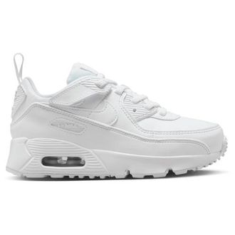 Nike Boys Air Max 90 EasyOn - Preschool Basketball Shoes - White / White / Metallic Silver Size 10.0