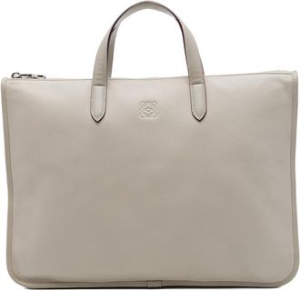 Loewe Pre-owned Loewe Leather Anagram Toledo Briefcase Unisex 192M8LBM1ZX54JHB