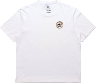 adidas originals Artist Tee Ss Pattern Printing Sports Male White HA4704