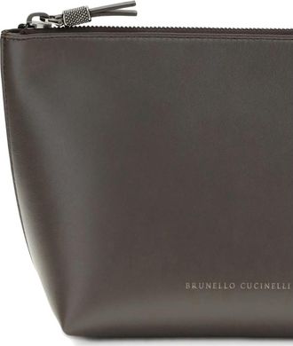 Brunello Cucinelli Logo-print Clutch Bag