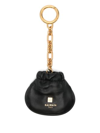 Balmain chain pouch keyring - Nero