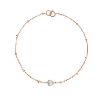 Lily & Roo Rose Gold Satellite Pearl Bracelet