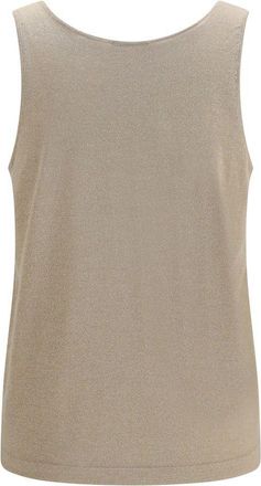 Brunello Cucinelli Womens Beige Cashmere Tank Tops