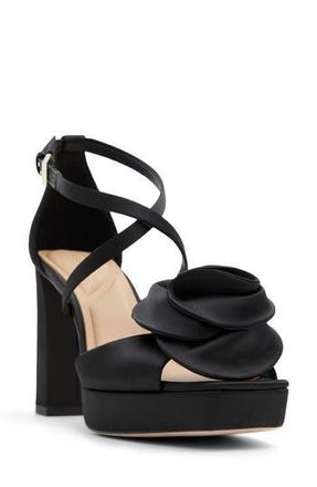 Ted Baker Maddy Rose Platform Sandal in Black at Nordstrom Rack, Size 6.5