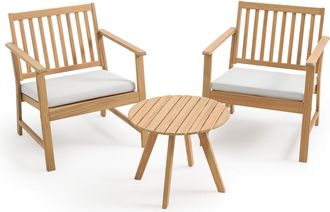 La Redoute Interieurs Tuinmeubelset in acacia, Balias