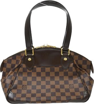 Louis Vuitton Verona Damier Brown Canvas Handbag (Pre-Owned)