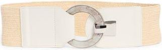 Vince Camuto Resin Buckle Stretch Woven Belt in Light Natural at Nordstrom Rack, Size Large/x-Large