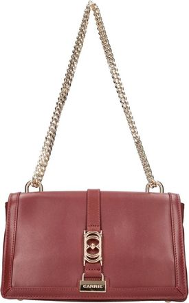 La Carrie Tassen, Dames, Rood, ONE Size, Leer, Reality Shoulder Bag
