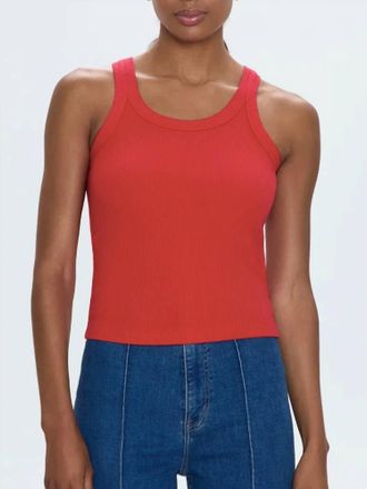 Pistola Denim Christy Tank Top In Ruby