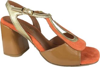 Donna Lei Elegante Sandaal Schoenen - Dames - Sandalen met hakken - Oranje - 40 EU - Schoenen