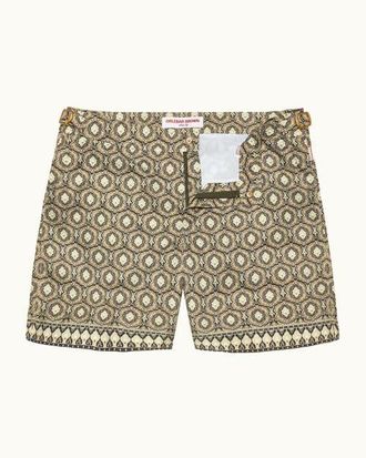 Orlebar Brown Bulldog Mid-Length Classic Fit Swim Shorts in Bayleaf Green at Nordstrom, Size 32